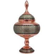 تصویر شکلات خوری مس و خاتم آقاجانی سایز 30 متوسط 