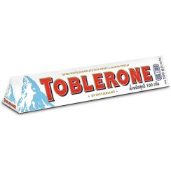 تصویر شکلات تابلرون سفید ۱۰۰ گرم با عسل و بادام 