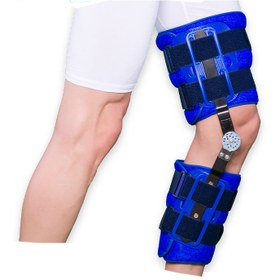 تصویر زانوبند توانبخشی با مفصل مدرج شناسه محصول: 5130 برند تن یار Rehabilitation knee brace with adjustable joint