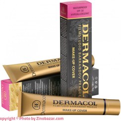 تصویر کرم پودر گریم 30 میلی لیتر درماکول Dermacol Make-Up Cover Powder Cream 30ML