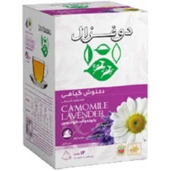 تصویر دمنوش کیسه ای بابونه و اسطوخدوس دوغزال 14 عددی Chamomile and lavender sachet tea from Doghazal