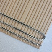 تصویر ست دستبند و گردنبند مردانه کارتیه مدل استیل سیلور کد 300 