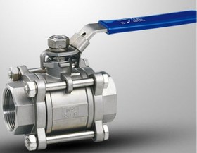 تصویر شیرگازی 3تیکه 1 اینچ استیل 304 