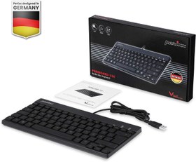 تصویر صفحه‌کلید سیم دار محصول کشور آلمان USB با نور پس‌زمینه مدل PERIBOARD-326 برند Perixx 