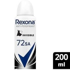 تصویر اسپری زنانه رکسونا مدل Invisible Black And White حجم ۲۰۰ میل ۷۲ ساعته 