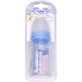 تصویر شیشه شیر B303 شماره ۲ وی کر 120 میلی لیتر Wee Care Glass Feeding BottleCode B303 No.2 120ml