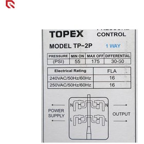 تصویر کلید اتوماتیک کمپرسور تک فاز تاپکس مدل TOPEX TP-2P 