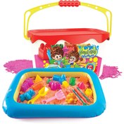 تصویر سطل جادویی خمیر شنی آریا به همراه میز بادی ا Arya Sand Clay Bucket Arya Sand Clay Bucket