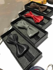 تصویر پاپیون چرمی 