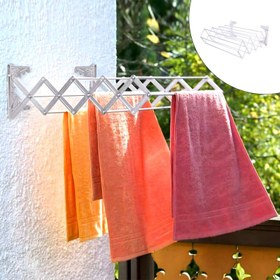 تصویر بند رخت دیواری مدل اکاردونی استاتیک کد 60 کن مدل 404992 