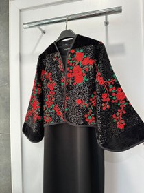 تصویر کت مخمل وسرافون دوتیکه 