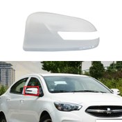 تصویر فلاپ آینه بغل شاهین رنگ سفید 