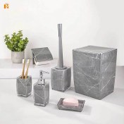 تصویر ست سرویس بهداشتی 6 پارچه لیمون مدل marbelbla 