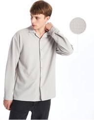 تصویر Regular Fit Uzun Kollu Erkek Dokulu Gömlek 