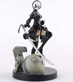 تصویر خرید از آمازون - Eamily Movable 15cm جدید بازی PS4 انیمه فیگور NieR Automata YoRHa شماره 2 نوع B 2B حالت ایستاده کارتون دختر زیبا اسباب بازی پی وی سی اکشن فیگور 