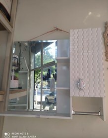 تصویر آینه باکس pvc ضدآب سرویس بهداشتی و حمام مدل حصیری ا Pvc miror Pvc miror