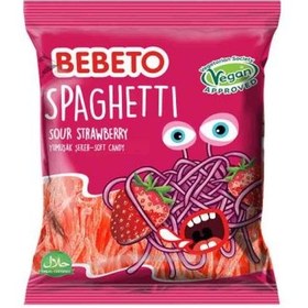 تصویر پاستیل اسپاگتی ببتو Bebeto با طعم توت فرنگی 60 گرمی 