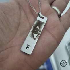 تصویر جاکلیدی استیل حک چشم 