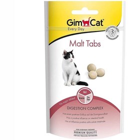 تصویر قرص مالت گربه جیم کت مکمل دستگاه گوارش مدل(Gimcat Malt Tabs) 