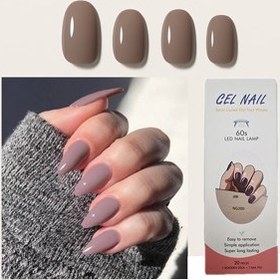 تصویر نیل رپ کاشت ناخن ژله ای دست موکا 