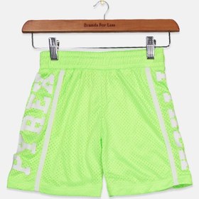 تصویر شلوارک مشبک برمودا پسرانه، سبز روشن/سفید برند pyrex kids Kids Boy Mesh Bermuda Shorts, Light Green/White