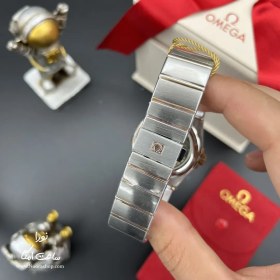 تصویر ساعت امگا کانسلیشن نقره‌ای رزگلد اتوماتیک نگین Omega Constellation امگا ( Omega )