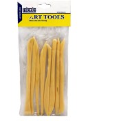 تصویر ست ابزار مجسمه سازی ریما۸عددی ست ابزار مجسمه سازی ریما 8 عددی مناسب برای کلیه مراحل کار با گِل می باشد. مناسب سفالگری و مجسمه سازی و کار با خمیر و گل. دارای ابزارهای افزاینده و کاهنده. مناسب برای کلیه سطوح از مبتدی تا پیشرفته. در هر بسته ۸ ابزار دو سر موجود است.