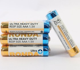 تصویر باتری نیم قلمی 4 عددی مدل Ultra Heavy Duty روندا ronda 