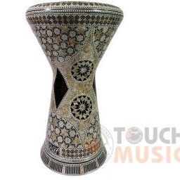 تصویر داربوکا جوهرالفن سایز8/75طرح سیارات عاج DARBUKA gawharetelfan 