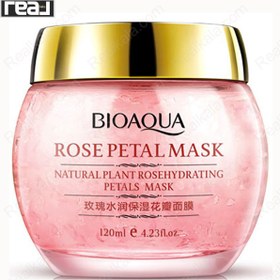 تصویر ماسک رطوبت رسان گل رز 120گرم بیوآکوا ا Bioaqua Rose Petal Mask 120g Bioaqua Rose Petal Mask 120g