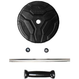 تصویر چرخ تمرین شکم رادیس فیت مدل SIX PACK -1SOLID - مشکی 