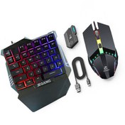 تصویر کیبورد و ماوس گیمینگ جکنگ مدل JK913 مناسب موبایل 