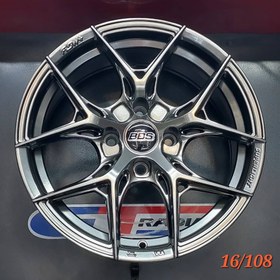 تصویر رینگ اسپرت سایز ۱۶ (۱۰۸-۱۰۰×۸) نقره‌ای Sport wheel size 16"(4x108) Silver