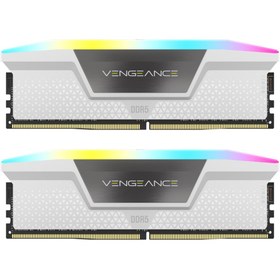 تصویر رم کامپیوتر Vengeance RGB کورسیر دوکاناله 32GB فرکانس 5600MHz Corsair Vengeance RGB DDR5 5600MHz CL36 32GB(2x16GB) Desktop Memory