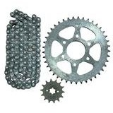 تصویر زنجیر موتورسیکلت PULSAR RS 200 SPROCKET SET سازگار است Bajaj 