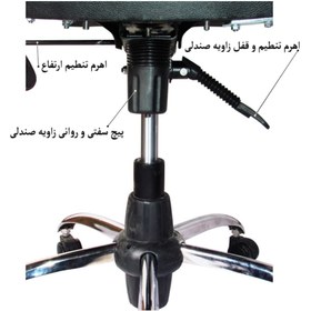 تصویر صندلی اداری مدیریتی خفاشی طبی و 