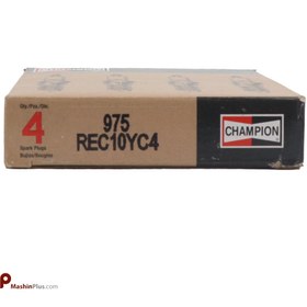 تصویر شمع شامپیون نیکلی کد REC10YC4 975 پایه بلند champion 975 REC10YC4 sparkplug long base