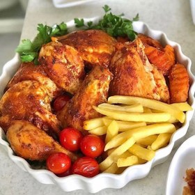 تصویر مرغ هشت تکه 