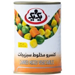 تصویر کنسرو مخلوط سبزیجات یک و یک 