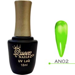 تصویر لاک ژل آبنباتی کوئین نیلز - سبز روشن 