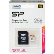 تصویر کارت حافظه 256 گیگابایت سیلیکون پاور Silicon Power Superior Pro A1 V30 U3 100MB/s 