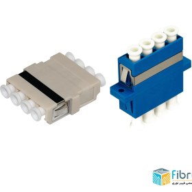 تصویر آداپتور فیبر نوری چهارتایی LC-LC سینگل مود Fiber Optical LC-LC-QUAD-SM Adapter