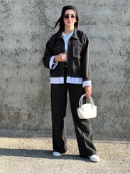 تصویر کراپ کت اسپرت زنانه دیپلمات 