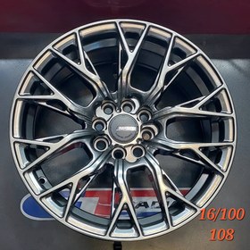 تصویر رینگ اسپرت سایز ۱۶ (۱۰۸-۱۰۰×۸) نقره‌ای Sport wheel size 16" (8×100-108) Silver