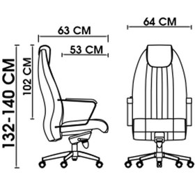 تصویر صندلی اداری مدیریتی اسکار گلدسیت – کد MO 2040 Goldsit Office Chair