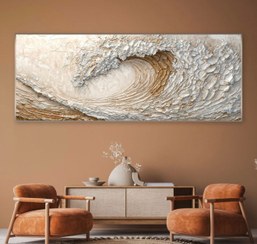 تصویر تابلو دکوراتیو دریای مواج - 1 