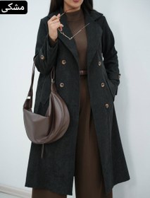 تصویر مانتو پاییزه زنانه مخمل کبریتی کد 908654 