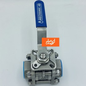 تصویر شیر گازی چهار پیچ استیل 