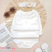 تصویر بادی آستین بلند نوزاد دخترانه 