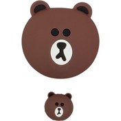 تصویر محافظ کلگی شارژر 20وات آیفون طرح خرسی 